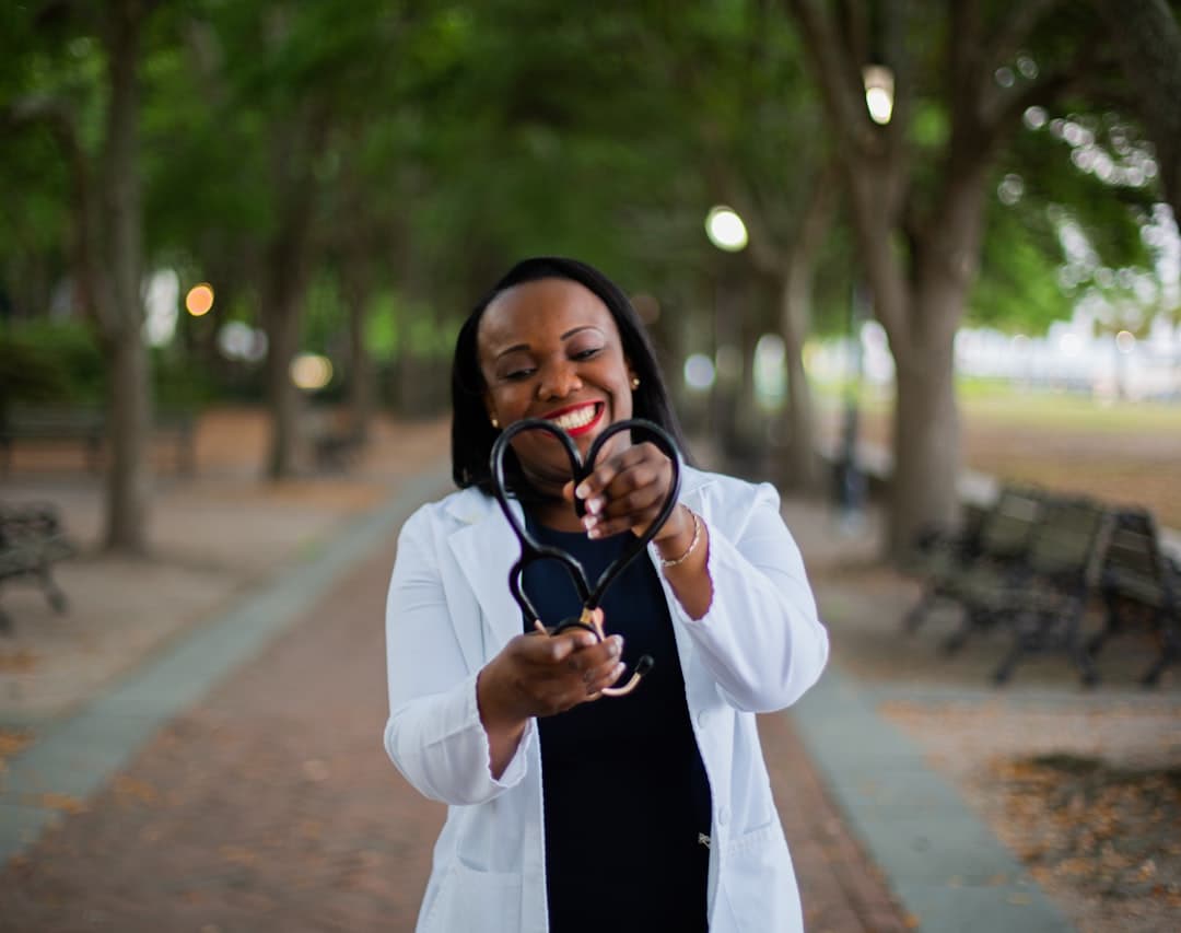 Healthcare professional in a clinical setting